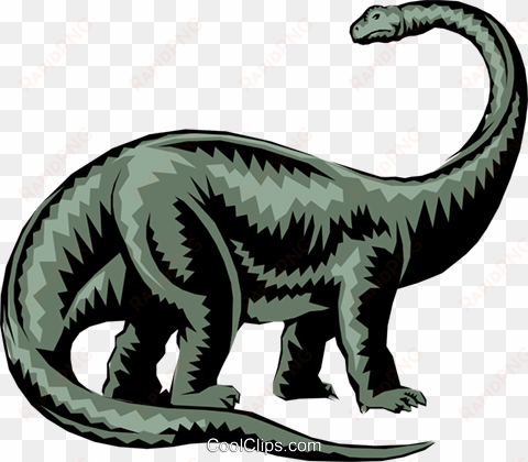 brontosaurus royalty free vector clip art illustration - brontosaurus clip art