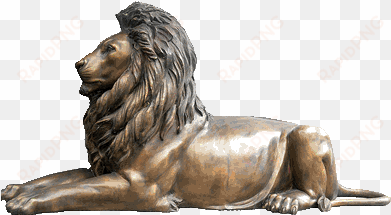 bronze horse statue png - gold lion statue png