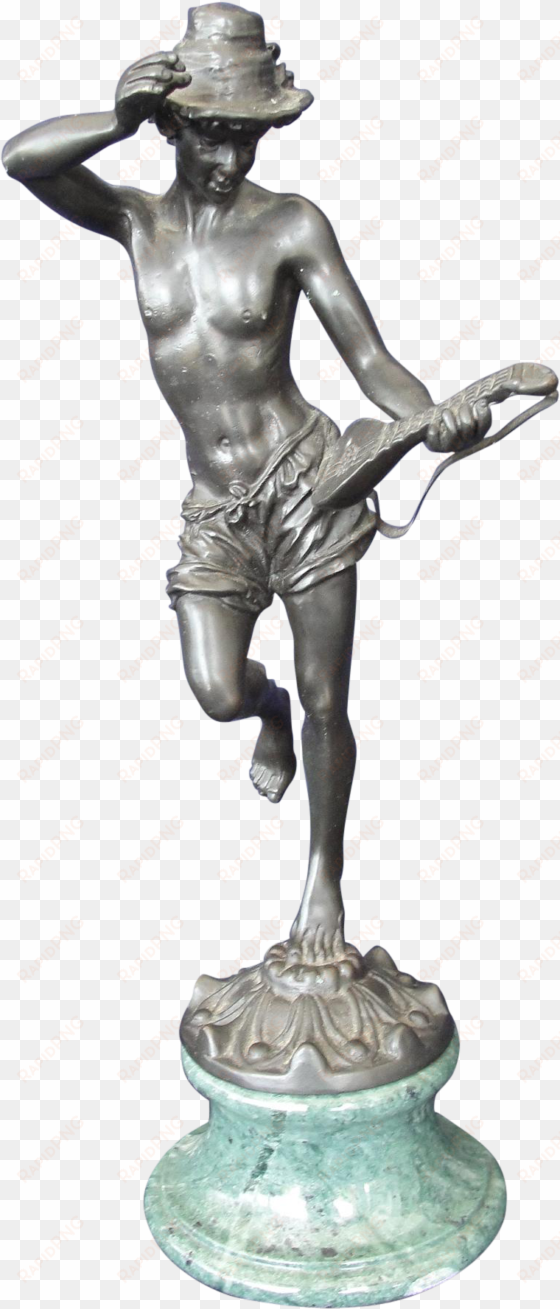 bronze sculpture dancing musician on chairish - sculpture