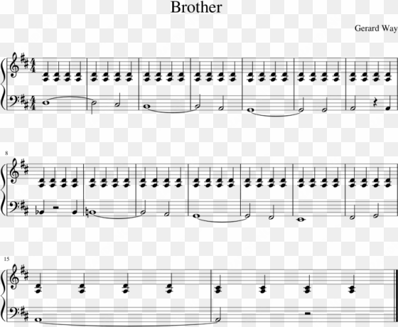 brother sheet music composed by gerard way 1 of 1 pages - irobot sheet music jon bellion