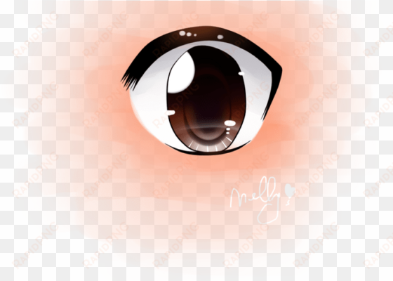 Brown Anime Eye By Clanklover2107 On Deviantart - Anime transparent png image