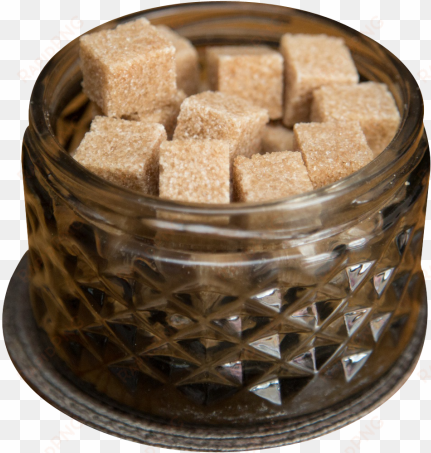 brown cane sugar cubes png image - sugar