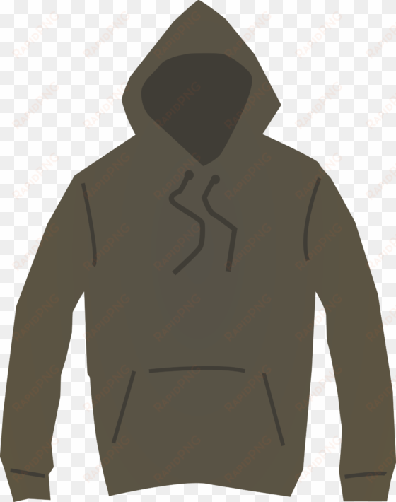 brown hooded big image png - hoodie clipart