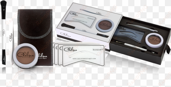 brows kit - chelsea beautique eye brow kit (cappuccino)