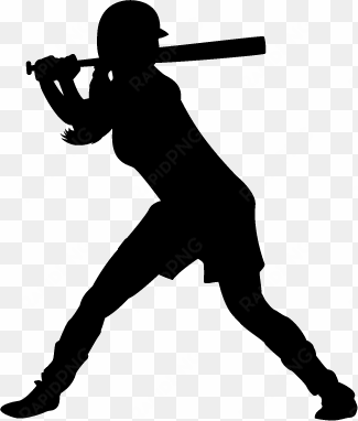browse and download softball png pictures - softball player silhouette png