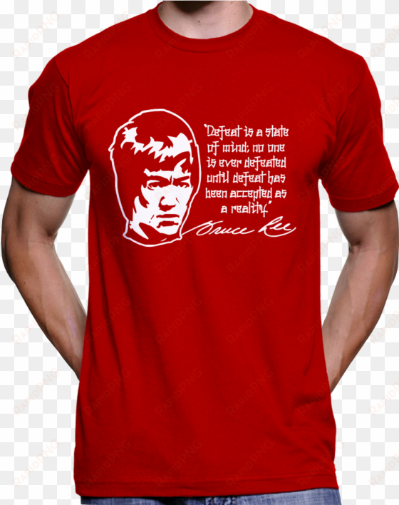 bruce lee "defeat is a state of mind" t-shirt / hoodie - t shirt heisenberg breaking bad