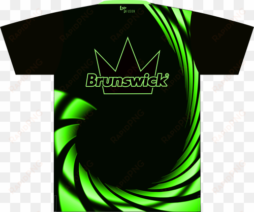 brunswick black/green swirl express dye sublimated - green