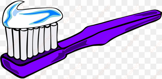 brush teeth free vector graphic brush tooth paste dental - purple toothbrush clipart