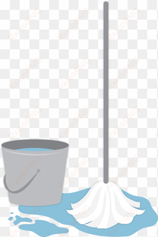 bucket transparent mop - mop and bucket png