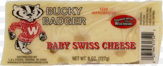 bucky badger exact weight baby swiss cheese - bucky badger diamond marble cheese