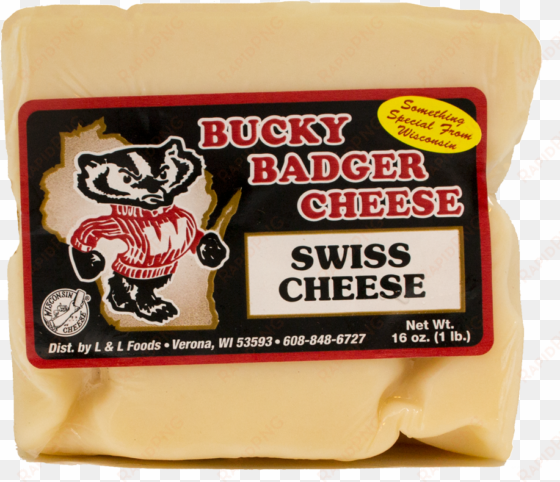 bucky badger swiss cheese - cheddar jack