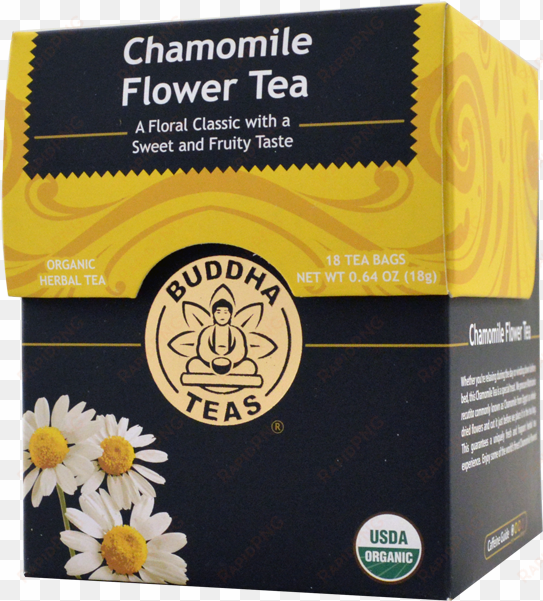 buddha tea organic tea chamomile 18 bag - buddha teas reishi mushroom tea - 18 tea bags