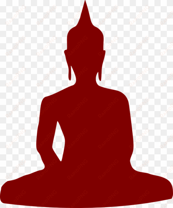 buddhism yoga meditation - silhouette of buddha