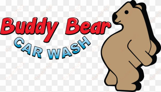 buddy bear logo - buddy bear car wash