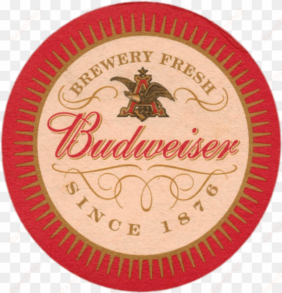 Budweiser Beer Coaster - Budweiser: The Great American Lager 2011 Calendar transparent png image