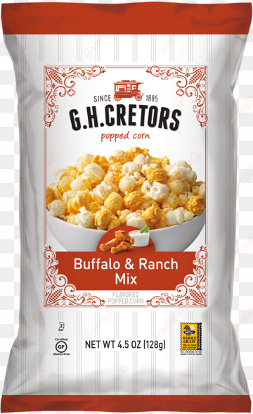 Buffalo & Ranch Mix Popcorn - G.h. Cretors Pumpkin Spice Caramel Popped Corn 8 Oz transparent png image