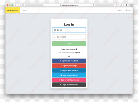 build an instagram clone with angularjs, satellizer, - page layout