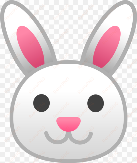 Bunny Vector Emoji - Rabbit Face Emoji transparent png image
