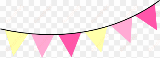 bunting banner clipart - pink lemonade clip art