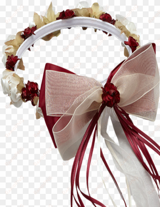 burgundy floral crown wreath handmade with silk flowers, - wreath