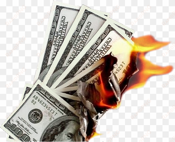 burning money png - burning money transparent background