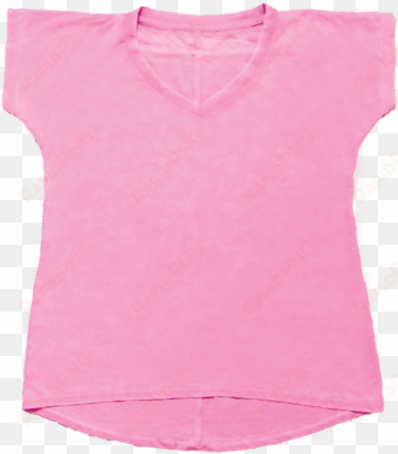 burnout pink high low t shirt - t-shirt