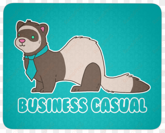business casual ferret mousepad - business casual