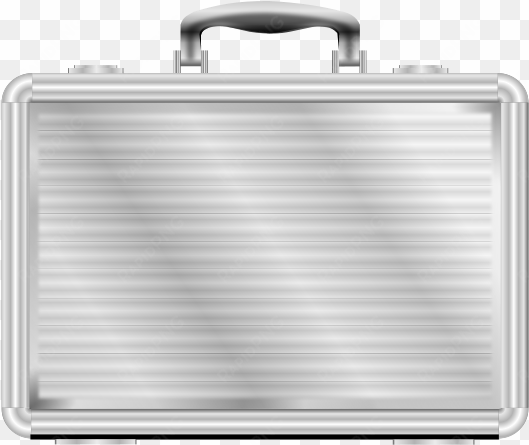 business - silver briefcase png