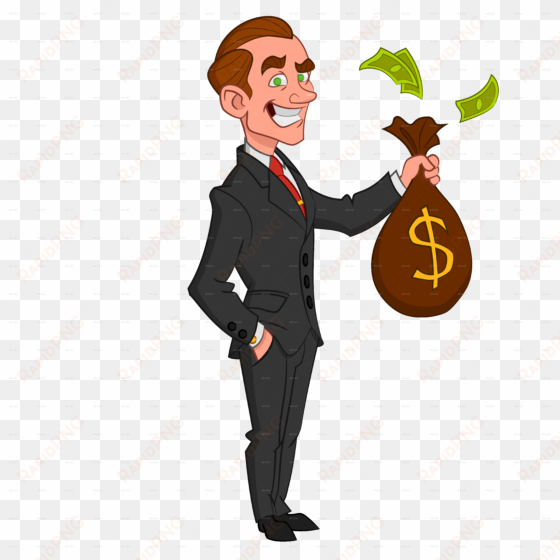 businessman money clipart vector transparent library - business man cartoon png