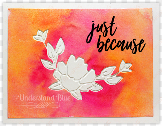 but because i just put the white inside pieces back - concord & 9th brushed blossom clear stamp set 10104c9.