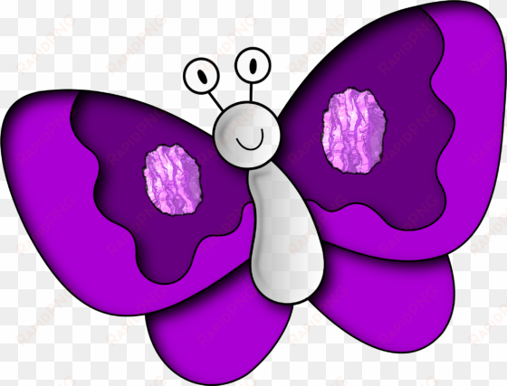 butterfly clipart purple butterfly - cartoon purple butterfly