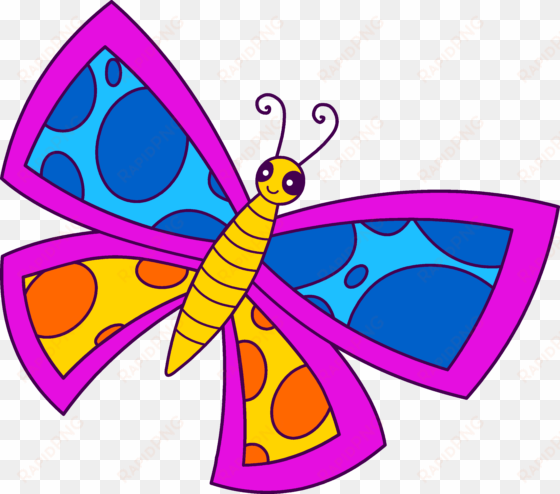 Butterfly Flying Clipart - Clip Art Image Of A Butterfly transparent png image