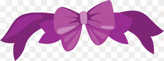 Butterfly Purple Ribbon Clip Art - Purple Bow Png Clipart transparent png image