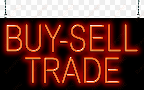 buy-sell trade neon sign - buy sell trade sign png