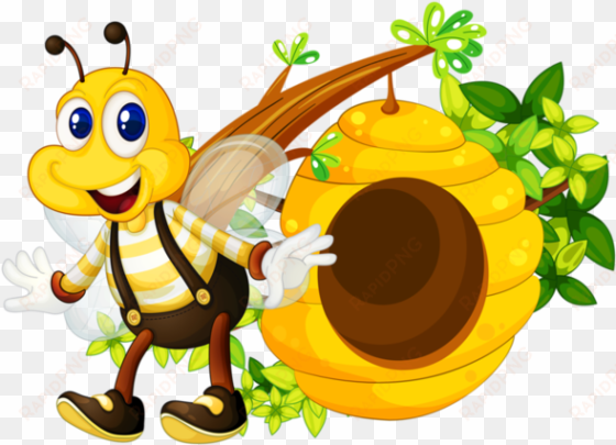Buzzy Bumble Bees Clipart Cute Bee Honey Comb Bee Hive - Honey Bee Clipart Png transparent png image