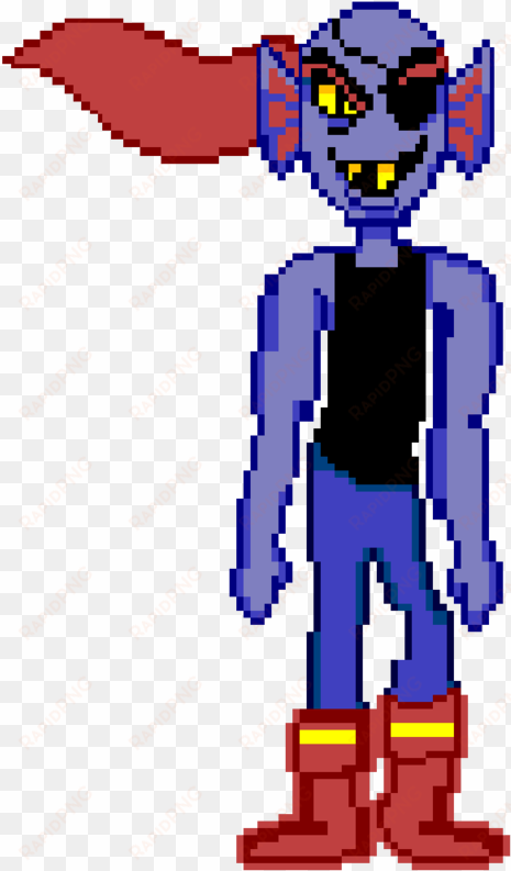 by kirbypupppets on deviantart - undyne sprite no armor