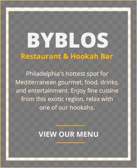 byblos restaurant and hookah bar - philadelphia