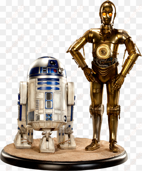 c 3po and r2 d2 premium format™ figure - c3po and r2d2 figure