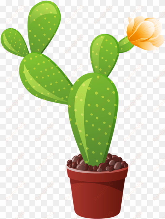 Cactus Clipart, Garden Clipart, Flower Clipart, Indoor - Potted Cactus Clipart transparent png image