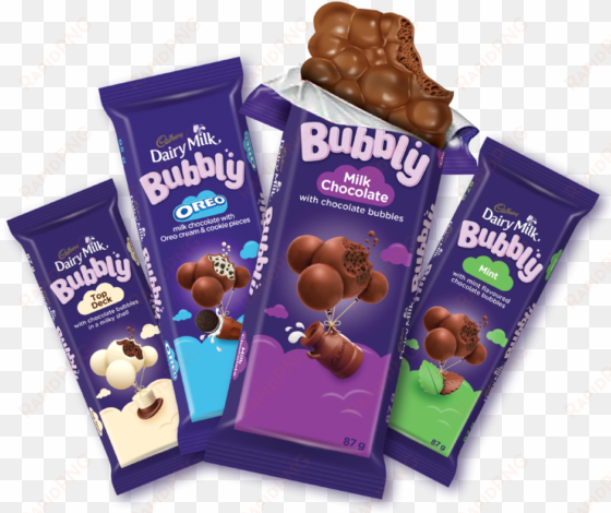cadbury slabs - chocolate bubbly dairy milk with chocolate bubble
