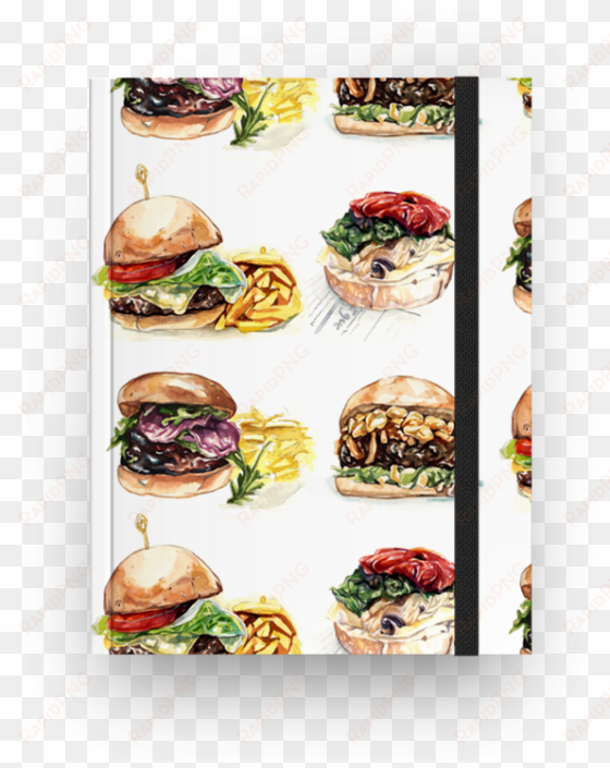 caderno hamburgers de camila pichecona - society6 burgers slim iphone 7 case by camilapicheco