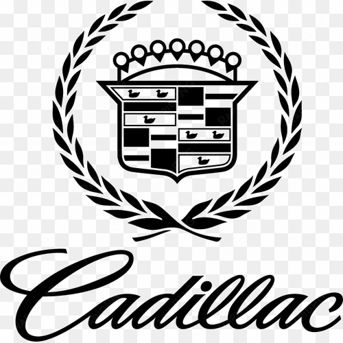 cadillac vector outline - cadillac logo black and white