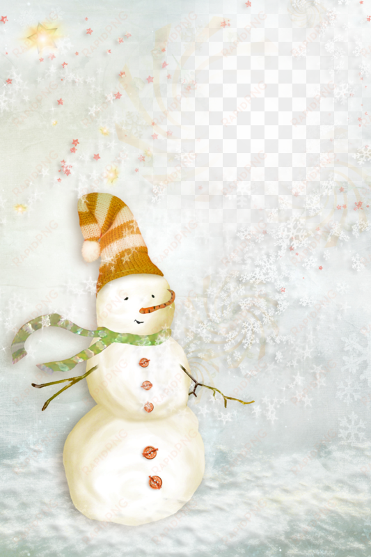 cadre png bonhomme de neige, hiver - snowman