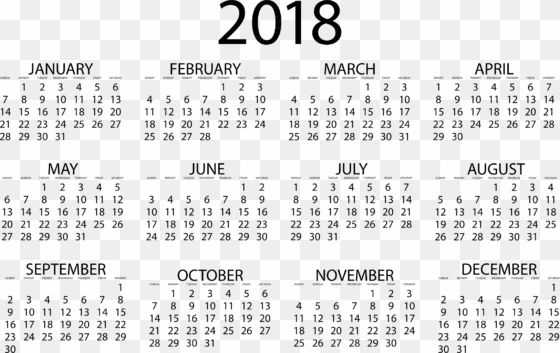 calendar png clipart - calendar with important dates 2018
