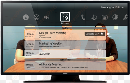 calendaring integration - led-backlit lcd display