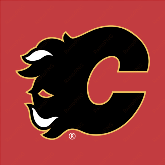 calgary flames logo black