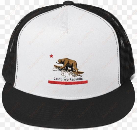 california bear republic surfing trucker hat - hatroblox
