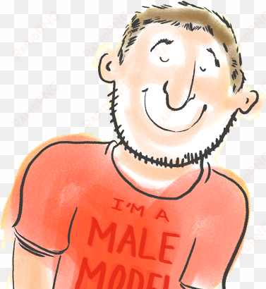 calling all male models - cartoon