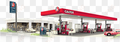 caltex petrol station - gas station no background