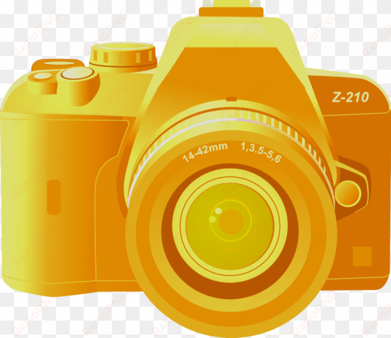 camera clipart creative commons - gold camera icon png